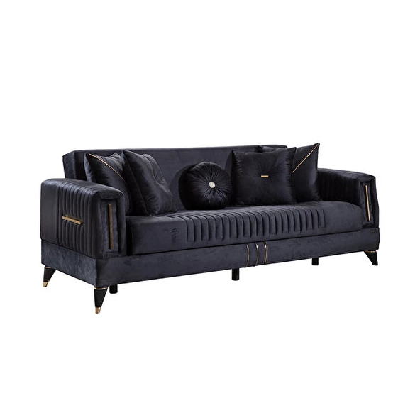 Belletto Amoris Üçlü Koltuk Antrasit-berjer Gri 3+1 - 3