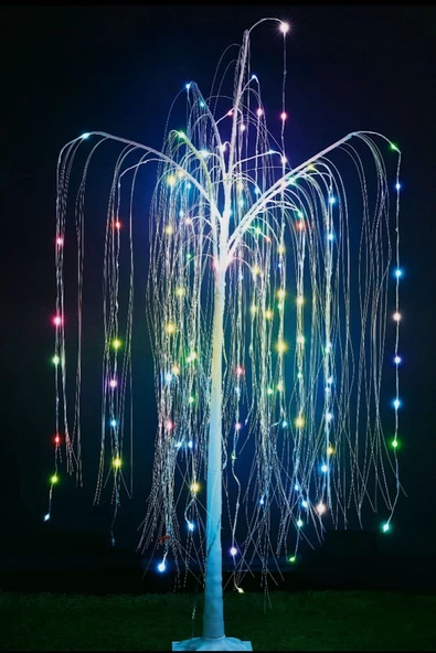 MAGICLEDCORNER Rgb Smart Led Işıklı Söğüt Ağacı 120cm 32 Animasyon - Resim 6