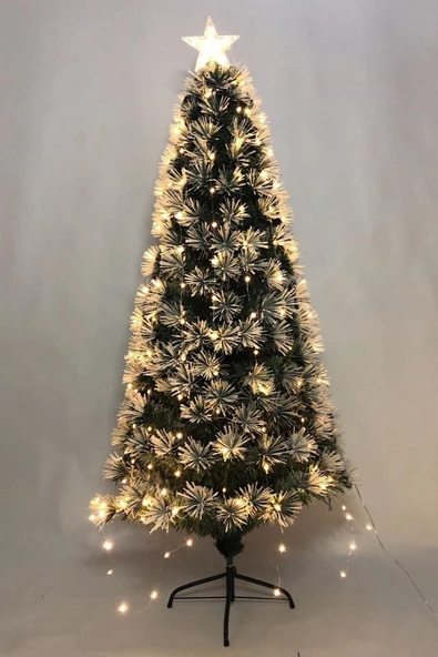 MAGICLEDCORNER Yılbaşı Ağaç Süsleme Led Işık Ve Tepe Yıldızı Seti - Resim 2