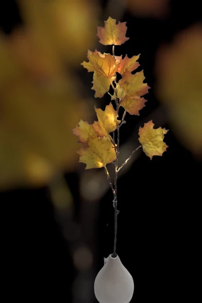 MAGICLEDCORNER Led Işıklı Akçaağaç Yapraklı Sonbahar Dalı - Resim 2