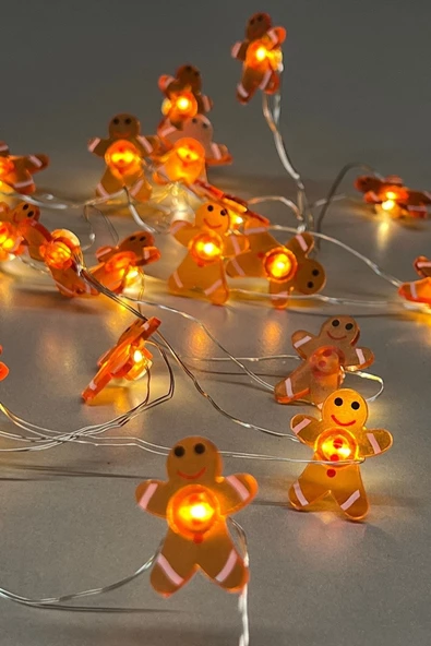 MAGICLEDCORNER Kurabiye Adam Peri Led Işık - Resim 2