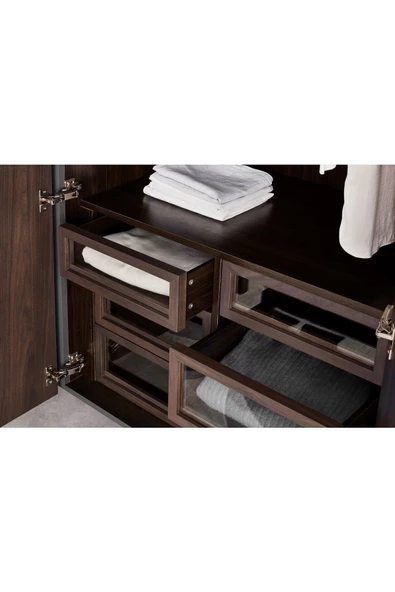 ReMa-design Ahşap KoyuMakaron Gardırop - Resim 5