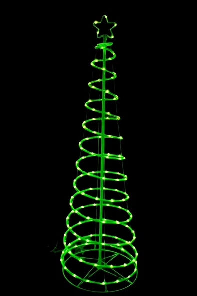 MAGICLEDCORNER Smart Rgb Led Işıklı Spiral Çamağacı Çerçeve 120cm 32 Animasyon - Resim 3