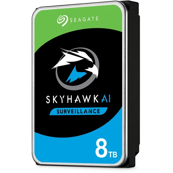 8 TB Seagate SKYHAWK 3.5" 7200Rpm 256MB (ST8000VE001) 7/24 Güvenlik Disk - 3