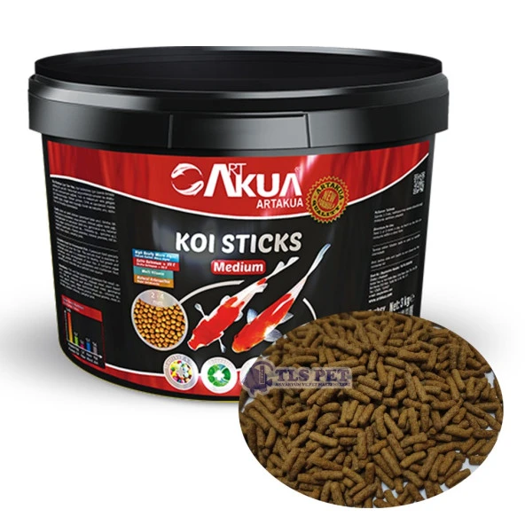 Artakua Koi Stick Premium 2-4 MM  Balık Yemi -Açık- 250 GR