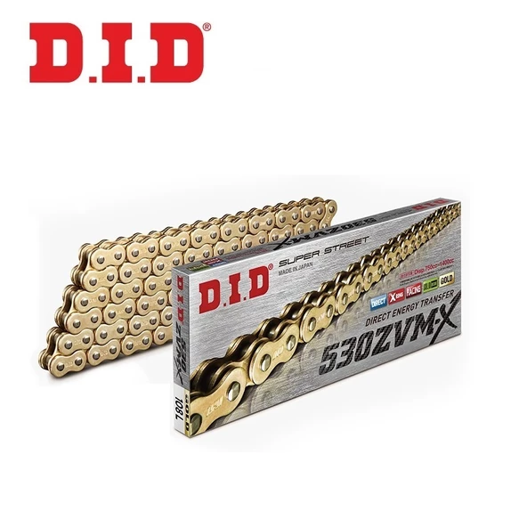 DID 530ZVM-X GOLD X-RİNG ZİNCİR-114 BAKLA / TRIUMPH / TIGER 900 / GT / RALLY / PRO / 900cc / DID X-RING (ZVM-X) GOLD ZİNCİR  / 1998-1999-2000-2020-2021
