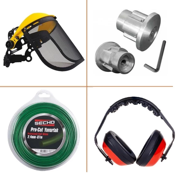 Motorlu Tırpan 4 lü Set