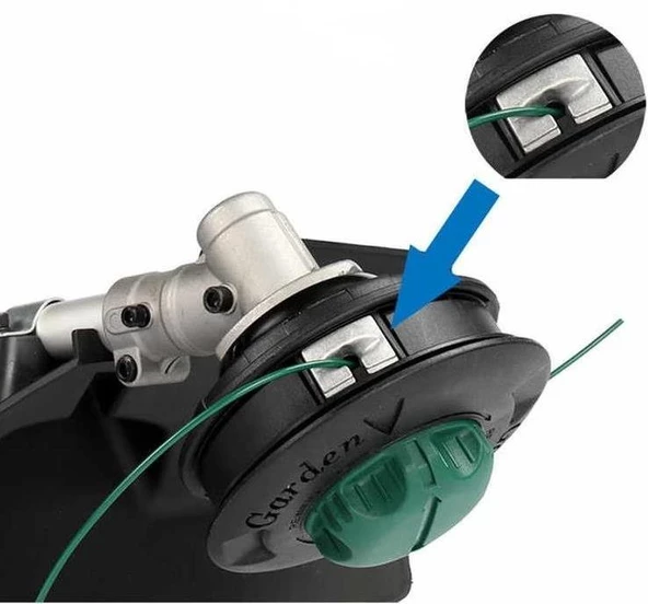 Kawasaki Motorlu Tırpan Otomatik Misina Sarmalı Başlık 10 mm - Yeşil