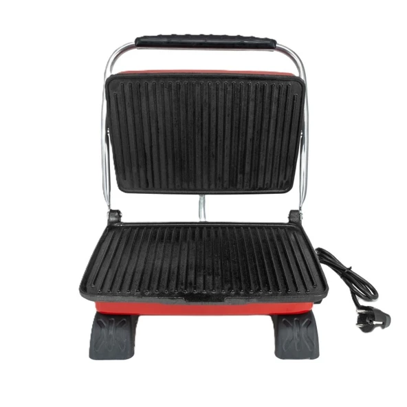 Dökümix Demir Döküm Kırmızı 1800 Watt 4-6 Dilim Ev-Sanayi-Büfe Tipi Tost Makinası ve Izgara - 7