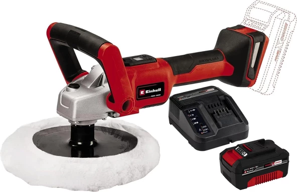 Einhell CE-CP 18/180 Li Kömürsüz Akülü Polisaj ve Zımpara Makinesi 18V 4.0AH