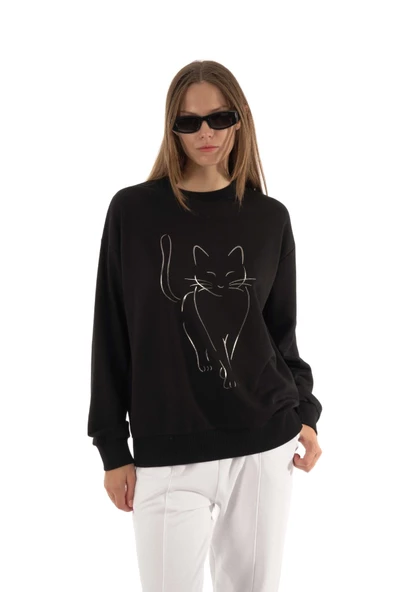 Joggy Kadın Sweatshırt 149 - Resim 2