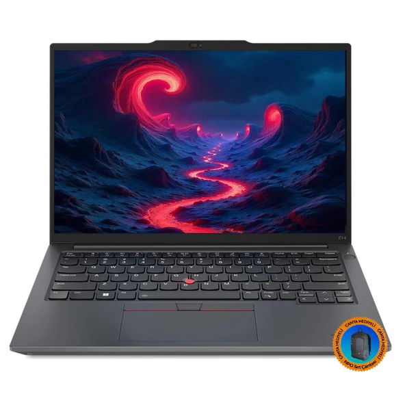 Lenovo E14 21M70031TX03 Ultra7 155H 16GB 512SSD+1TBSSD 14" FHD+ FreeDOS Dizüstü Bilgisayar-CNT004 - 2