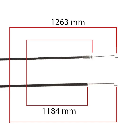 Benzinli Çim Biçme Makinesi Gaz Teli ürün görseli 1