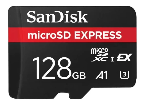 SanDisk microSD Express 128GB SDSQXFN-128G-GN4NN 880/480MB/s microSDXC UHS-I Hafıza Kartı