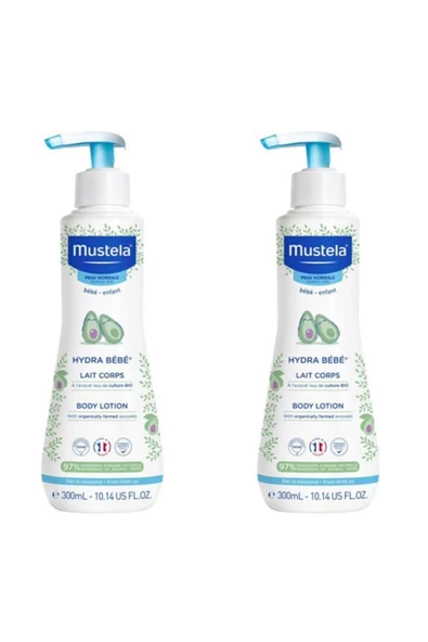 Mustela Hydra Bebe Body - Vücut Nemlendirici 300ml X2 Adet