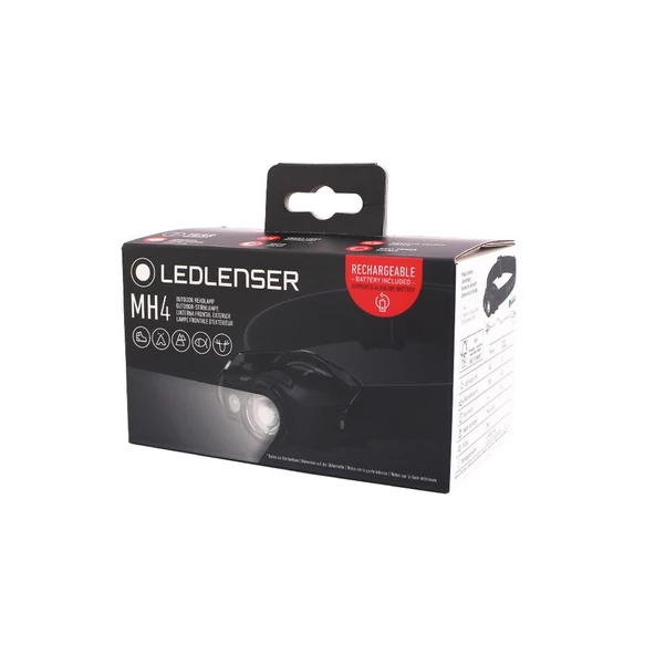 LedLenser MH4 BLACK KAFA FENERİ LED502151 - 4