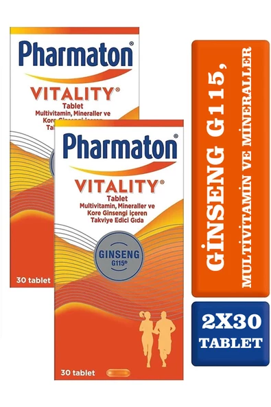 Pharmaton Vitality 30 Tablet 2 Adet ürün görseli 1