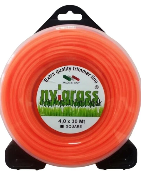 Nylgrass Tırpan Misinası Turuncu Dörtköşe 4 mm 30 mt