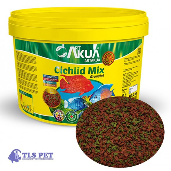 ArtAkua Cichlid Mix Ciklet Balık Yemi 250 Gr