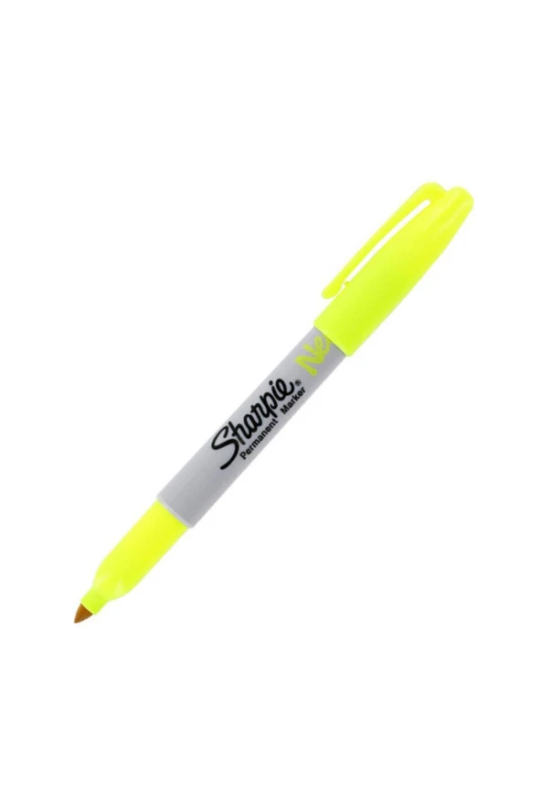 Sharpie Markör Permanent Neon Fosforlu Sarı (12 Li Paket)