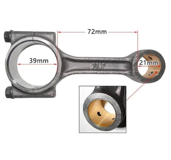 Dizel Motor 178F-FE Biyel Kolu 7 Hp 39 mm