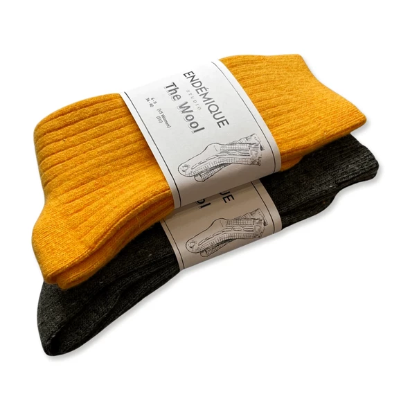 Endémique Studio The Wool VL Heather-Kadın Çorap - 9