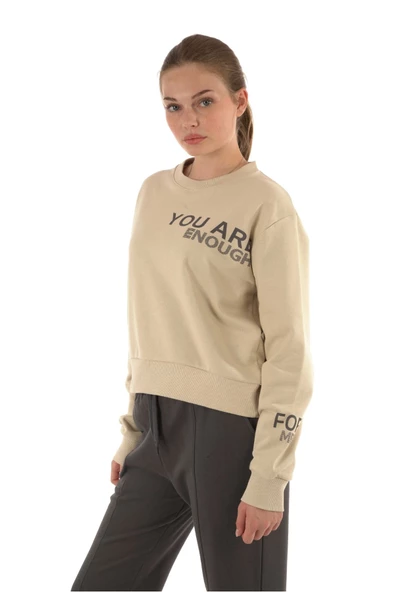 Joggy Kadın Taş Sweatshırt 140 ürün görseli