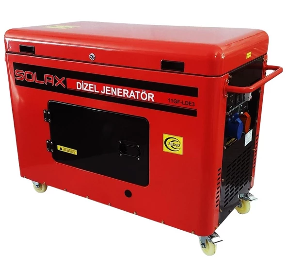 Solax 11GF-LDE Marşlı Kabinli Monofaze Dizel Jenerator