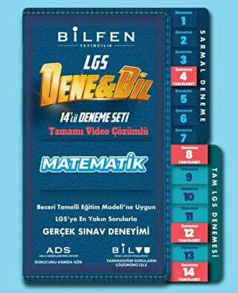 Bilfen 8.Sınıf LGS Denebil Matematik 14`lü Deneme