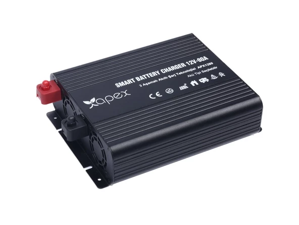 APX1280 Apex 12V 80A Smart Akü Şarj Cihazı - 4