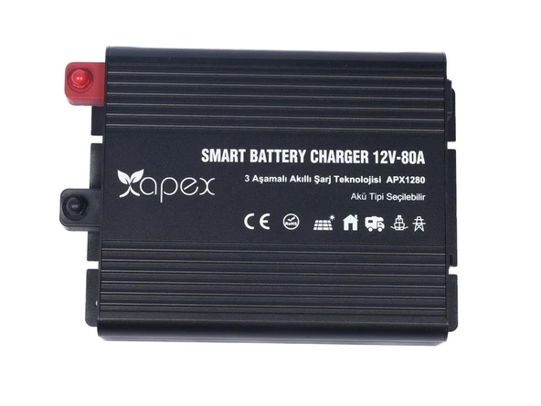 APX1280 Apex 12V 80A Smart Akü Şarj Cihazı - 5