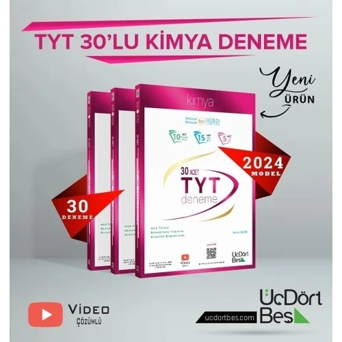 TYT KİMYA 30 DENEME  ÜÇDÖRTBEŞ - 2