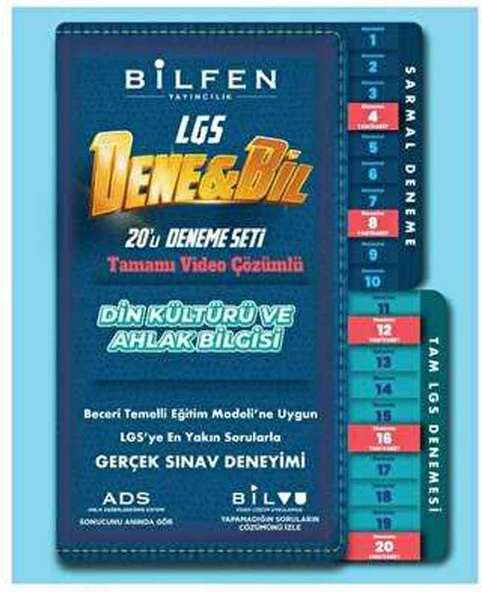 Bilfen 8.Sınıf LGS Denebil Din Kültürü 20 Deneme