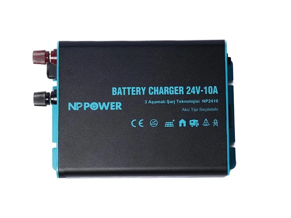 NP2410 NP Power 24V 10A Akü Şarj Cihazı