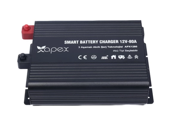 APX1280 Apex 12V 80A Smart Akü Şarj Cihazı - 2