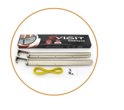 Kare Küpeşte Alüminyum Balkon Çamaşır Kurutmalık 60x25 ve 80x30 Uyumlu - 4