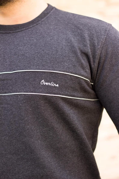 Antrasit Normal - Battal Büyük Beden Kalın Sweat Erkek Eşofman Takımı 21EESTBAKT - 5