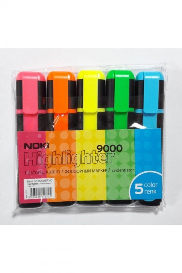 Noki Fosforlu Kalem 5 Lİ 9000