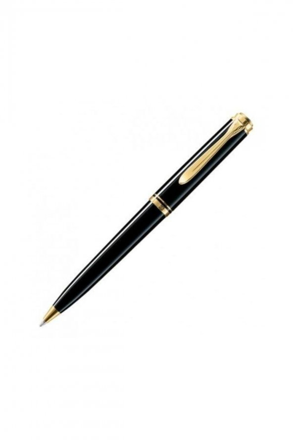 Pelikan Tükenmez Kalem 14 Ayar Altın Kaplama Siyah K300