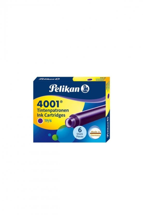 Pelikan Dolma Kalem Kartuşu Küçük Violet 6 LI 4001