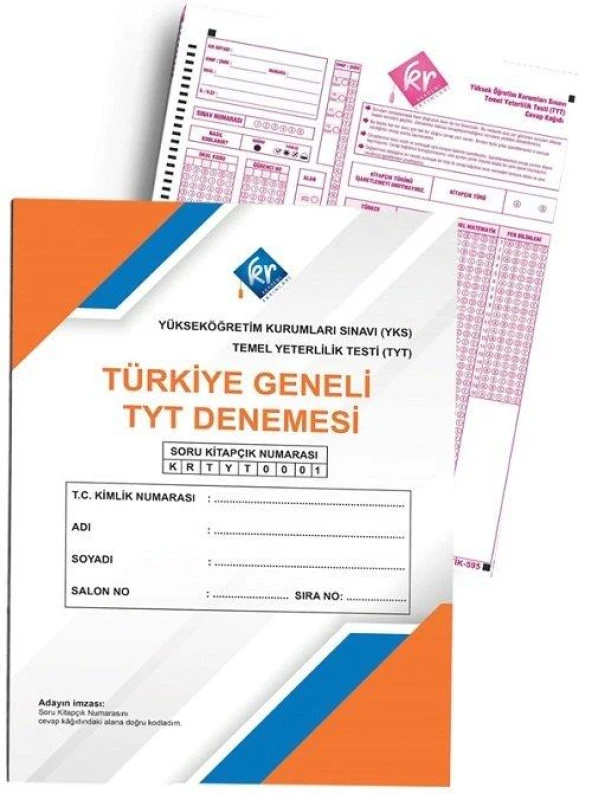 Kr Akademi Yayınları Türkiye Geneli Optikli Tyt Denemesi Yni