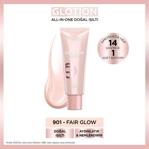 Glotion All-In-One Doğal Işıltı 901 - Fair Glow