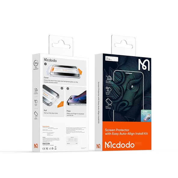 Mcdodo PF-6862 iPhone 16 Pro Şeffaf Kırılmaz Cam - 5