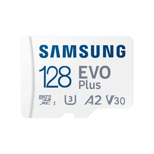 Samsung Evo Plus MB-MC128KA Class 10 UHS-I U3 A2 V30 128 GB Micro SD Kart