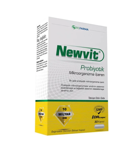 Newvit Probiyotik 30 Kapsül x 4 Kutu