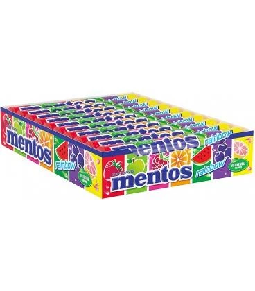 Mentos Karışık Meyve Aromalı Çiğnenen Draje Şekerleme 20 Adet x 37,5 g - Rainbow