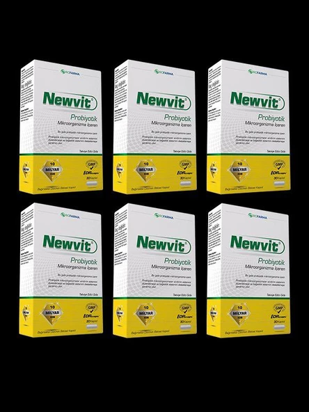 Newvit Probiyotik 30 Kapsül x 6 Kutu