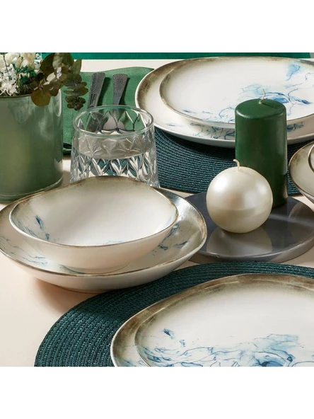 Güral Porselen Roden 24 Parça 6 Kişilik Yemek Takımı - 3178 - 3
