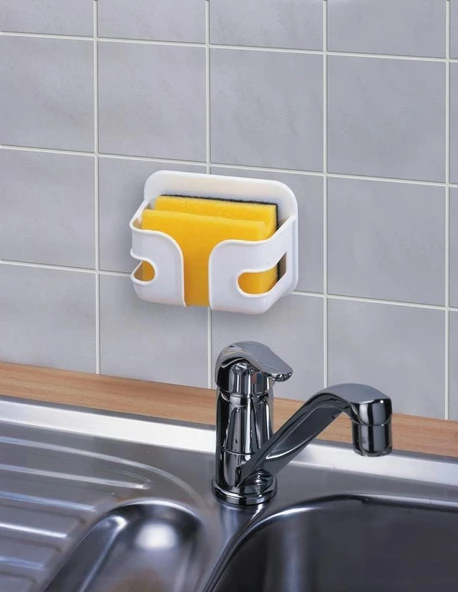 Bulaşık Sünger Tutucu Ve Süngeri - Resim 2