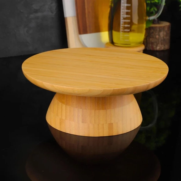 Mien Dayanıklı Bambu Ayaklı Pasta Sunumluk Stand 7B140 - 4
